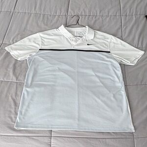 Nike White Polo with Black Accent